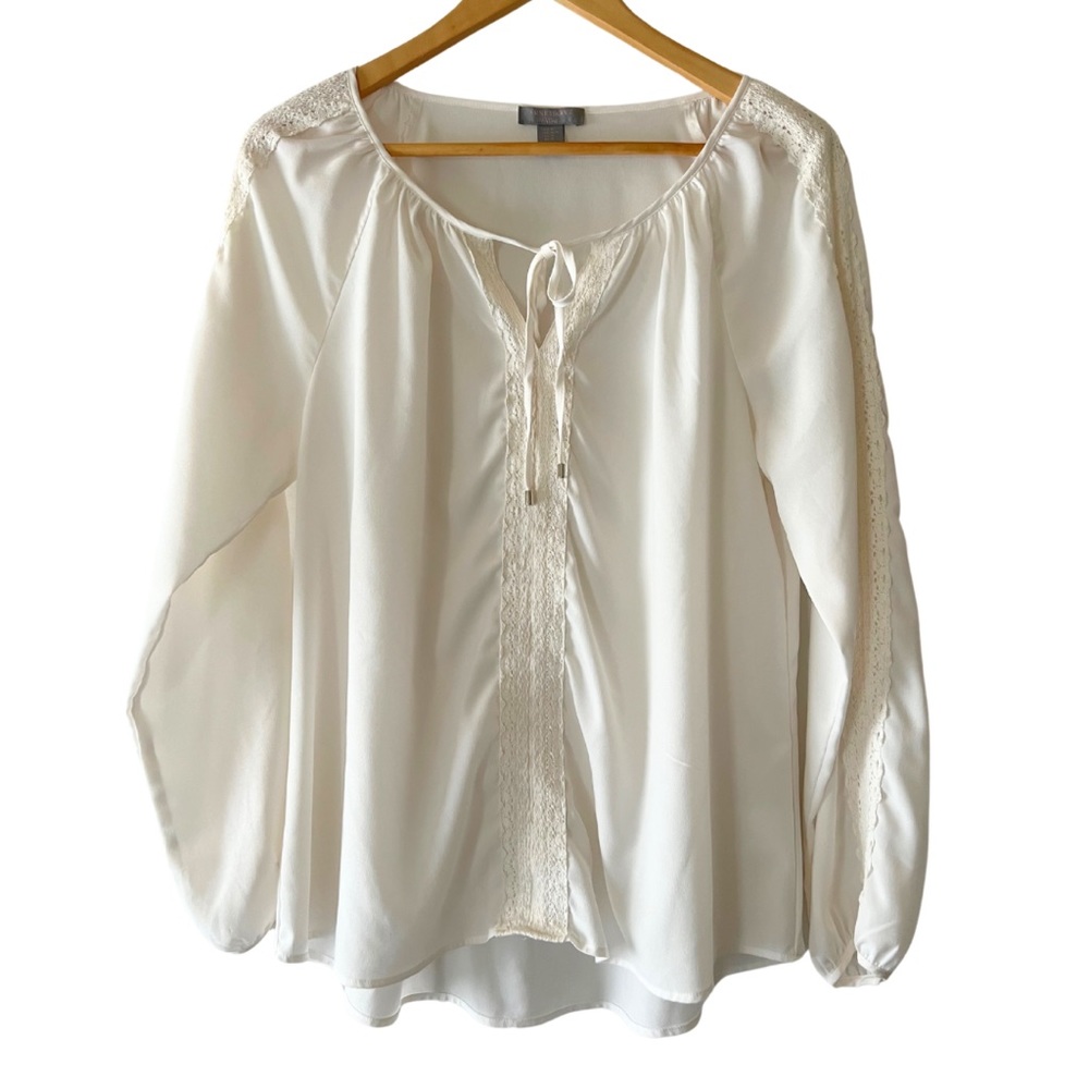 Saint Tropez West Women’s White Long Sleeve Blouse